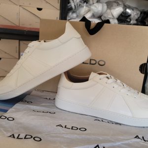 Aldo Premier All White with Brown Interior
