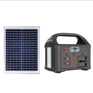 Portable power station with 150w out put & 30w solar panel