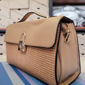 Dual-tone Hop-Handle Handbag