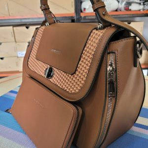 Mocha brown Top Handle Satchel Bag